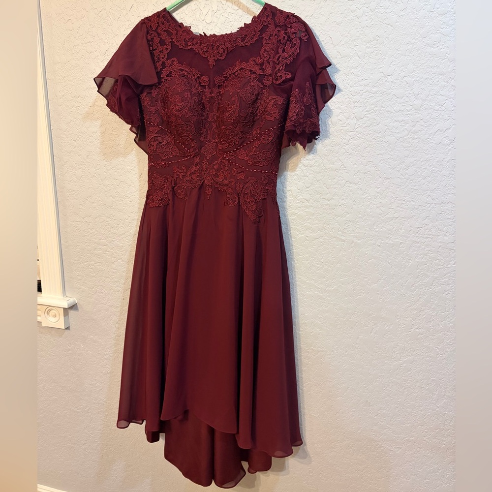 Burgundy formal dress